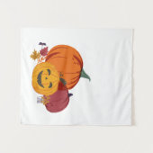 Pompoen om over tapijt te praten wandkleed (Voorkant (horizontaal))