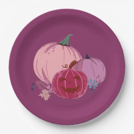 Pompoen om over te praten papieren bordje