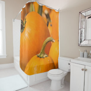 Pompoen Oogst Badkamer Gordijn