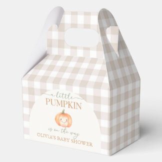 Pompoen op komst Favorietdozen voor babyshower Bedankdoosjes