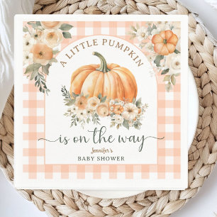 Pompoen Op Weg Herfst Baby Shower Geslacht Neutraa Servet