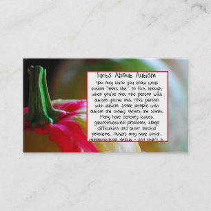 pompoen over autisme Visitekaartje