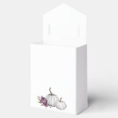 Pompoen Paarse Bloemen Baby shower Bedankdoosjes (Geopend)