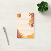 Pompoen Pals & Eekhoorn Krabbels Post-it® Notes (Kantoor)