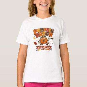 Pompoen Patch Atletiek Afdeling T-shirt