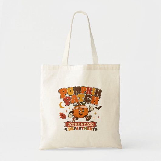 Pompoen Patch Atletiek Afdeling Tote Bag (Voorkant)