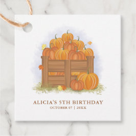 Pompoen Patch Butterfly Fall Bladeren Verjaardag Bedankjes Labels