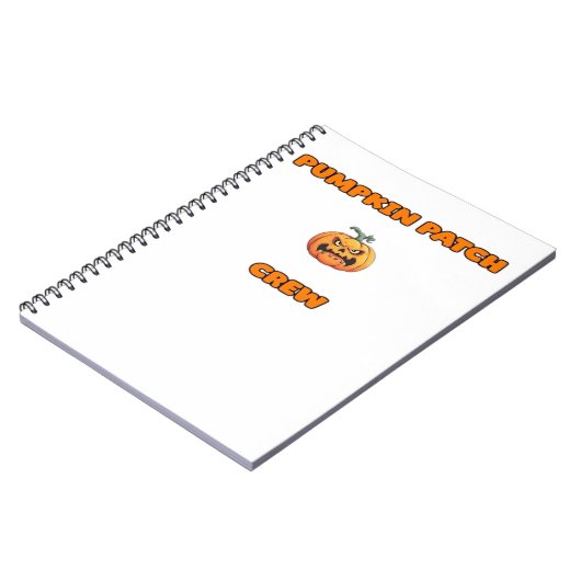 Pompoen Patch Crew Matching Herfst Outfits Classic Notitieboek (Linkerzijde)