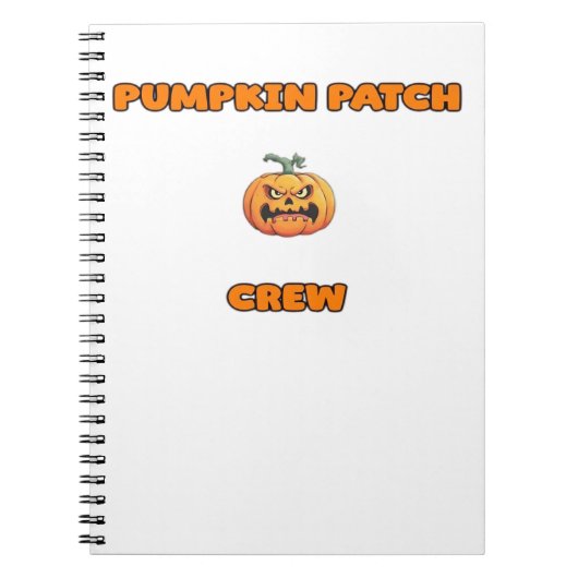 Pompoen Patch Crew Matching Herfst Outfits Classic Notitieboek (Voorkant)