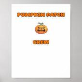 Pompoen Patch Crew Matching Herfst Outfits Classic Poster (Voorkant)