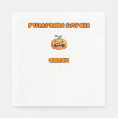 Pompoen Patch Crew Matching Herfst Outfits Classic Servet (Voorkant)