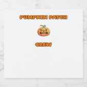 Pompoen Patch Crew Matching Herfst Outfits Classic Sparkling Wijnetiket (Enkel label)