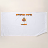 Pompoen Patch Crew Matching Herfst Outfits Classic Strandlaken (Voorkant)