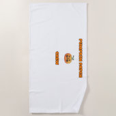 Pompoen Patch Crew Matching Herfst Outfits Classic Strandlaken (Voorkant)