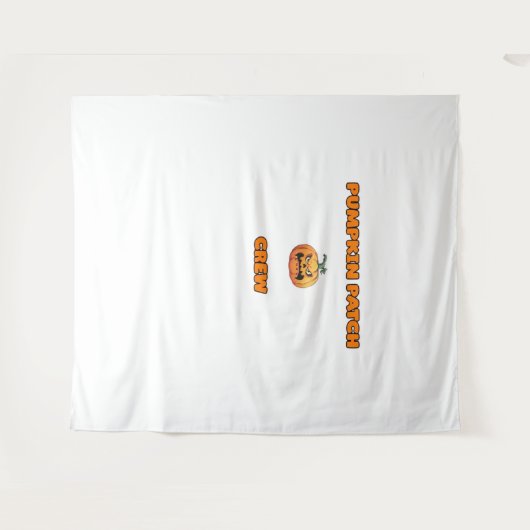 Pompoen Patch Crew Matching Herfst Outfits Classic Wandkleed (Voorkant (horizontaal))