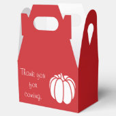 Pompoen Patch in Cherry Favor Box Bedankdoosjes (Geopend)