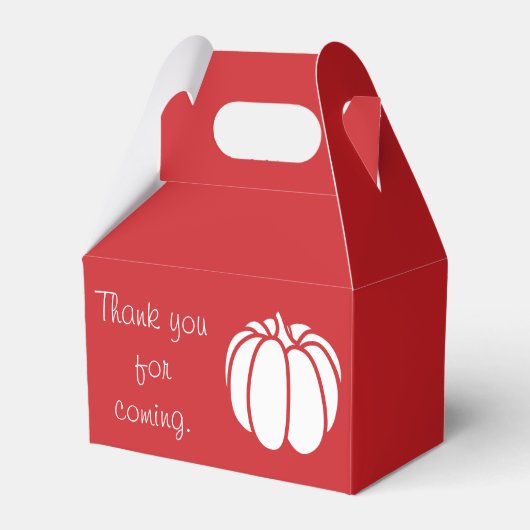 Pompoen Patch in Cherry Favor Box Bedankdoosjes (Voorkant Zijde)