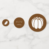 Pompoen Patch in Chocolade Tafel Confetti (Achterkanten)