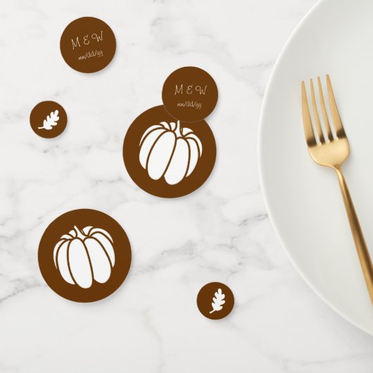 Pompoen Patch in Chocolade Tafel Confetti (Groep)