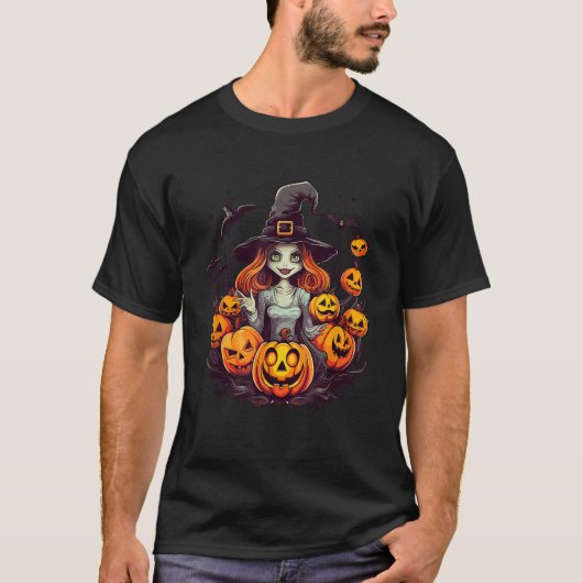 Pompoen Patch Prowler Spooktacular Halloween T-shi T-shirt (Voorkant)