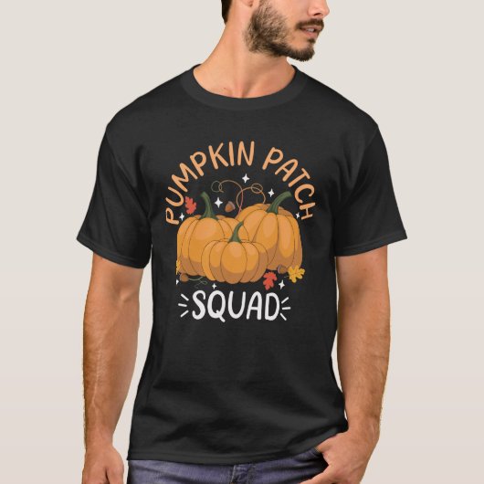 Pompoen Patch Squad Pret Fun Herfst T-shirt (Voorkant)