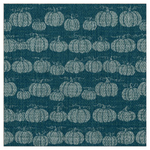 Pompoen Pathe Stripe - Tonaal Teal Stof