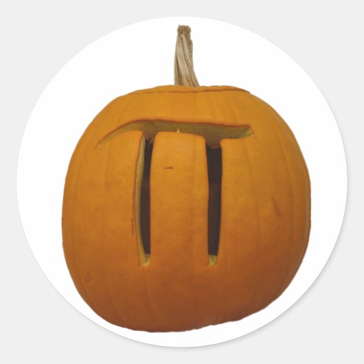 Pompoen Pi Sticker (Voorkant)