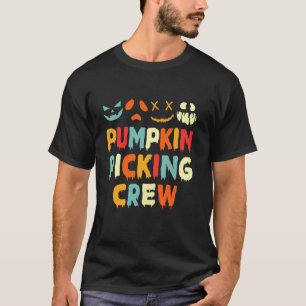 Pompoen Picking Crew Halloween 2024 bijpassende fa T-shirt