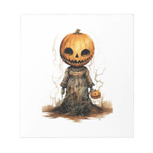 Pompoen Pop Halloween Sticker Notitieblok