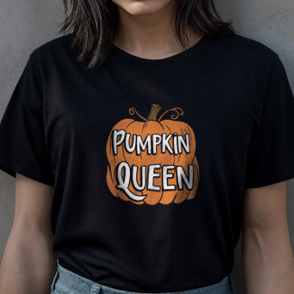 Pompoen Queen Herfst Halloween T-Shirt