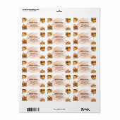 Pompoen retouradreslabel etiket (Full Sheet)