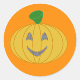 pompoen ronde sticker