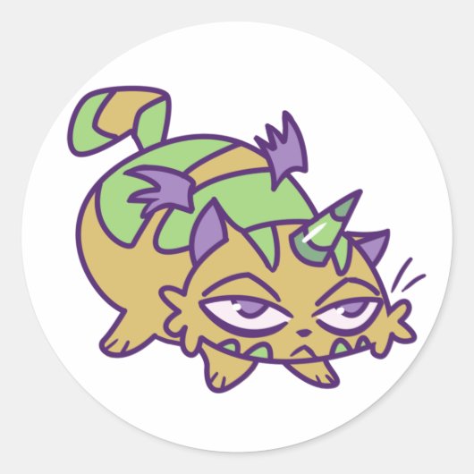 pompoen ronde sticker (Voorkant)