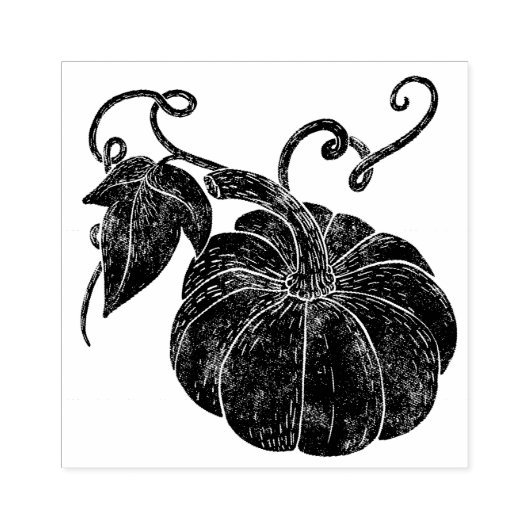 pompoen 	rubberstempel (Afrduk)