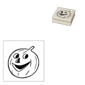 pompoen 	rubberstempel (Gestempeld)