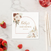 Pompoen Rustieke Bloemen Boho Boog Herfst In Love  Servet (Insitu)