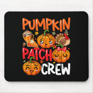 Pompoen Schattigee Patch Crew Thanksgiving Herfst Muismat