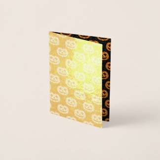 Pompoen Schedel Folie Kaarten