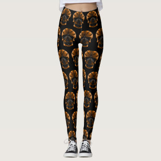 Pompoen Schedel Halloween Feest Leggings