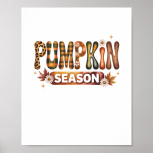 Pompoen Seizoen Herfst Boho Poster