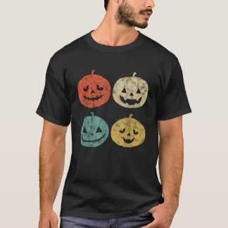 Pompoen Shirt Retro JackOLantern Pompoen H