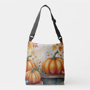 pompoen-sinaasappel crossbody tas