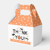 Pompoen Sinaasappel Halloween Baby shower Dank u Bedankdoosjes (Voorkant Zijde)