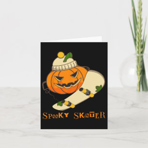 Pompoen Skateboard Halloween Kostuum Leuk Skateboa Kaart