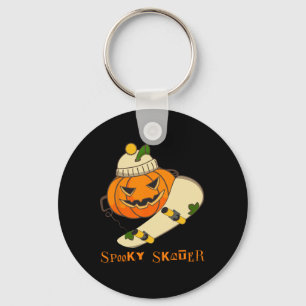 Pompoen Skateboard Halloween Kostuum Leuk Skateboa Sleutelhanger