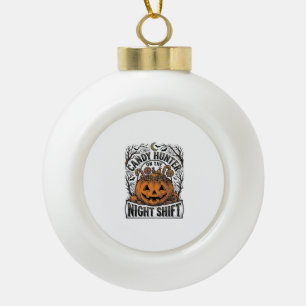 Pompoen Snoep Emmer Vintage Halloween Gravure D Keramische Bal Ornament