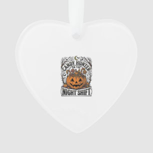 Pompoen Snoep Emmer Vintage Halloween Gravure D Ornament