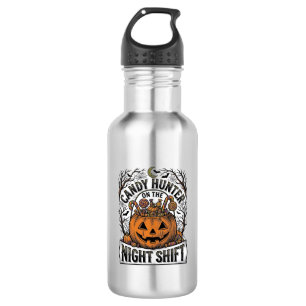 Pompoen Snoep Emmer Vintage Halloween Gravure D Waterfles