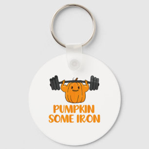 Pompoen Sommige Ijzer Leuk Halloween Gym Workout L Sleutelhanger