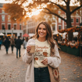 Pompoen Specerij & Alles is Leuk Retro Herfst T-shirt